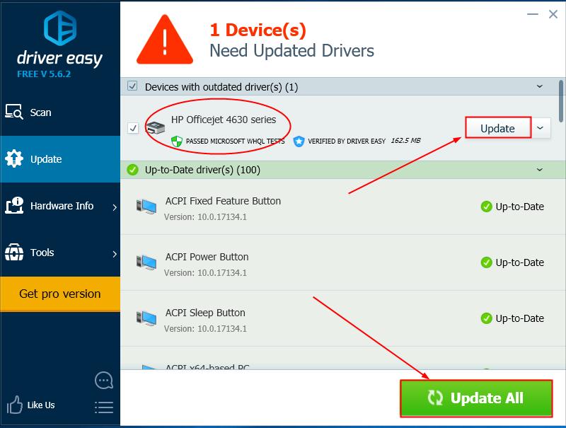 HP Officejet 4630 Driver Download &amp; Update - Driver Easy