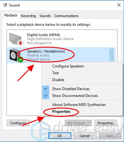 buzzing audio windows 10