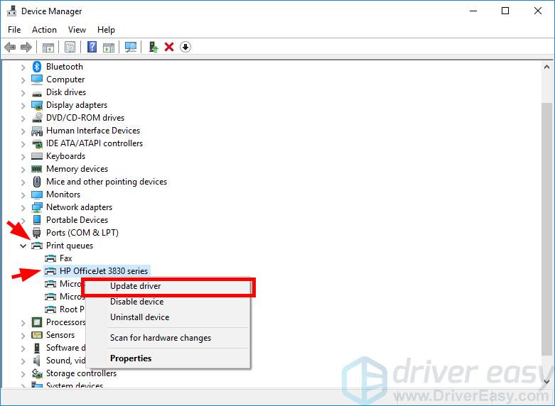 HP OfficeJet 3830 Printer Driver Download for Windows - Driver Easy