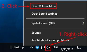 google chrome not in volume mixer