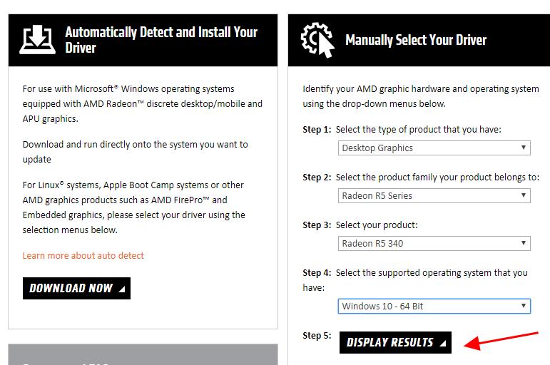 amd apu drivers update