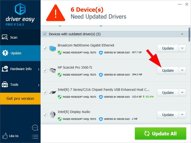 driver hp scanjet 4890 windows 10