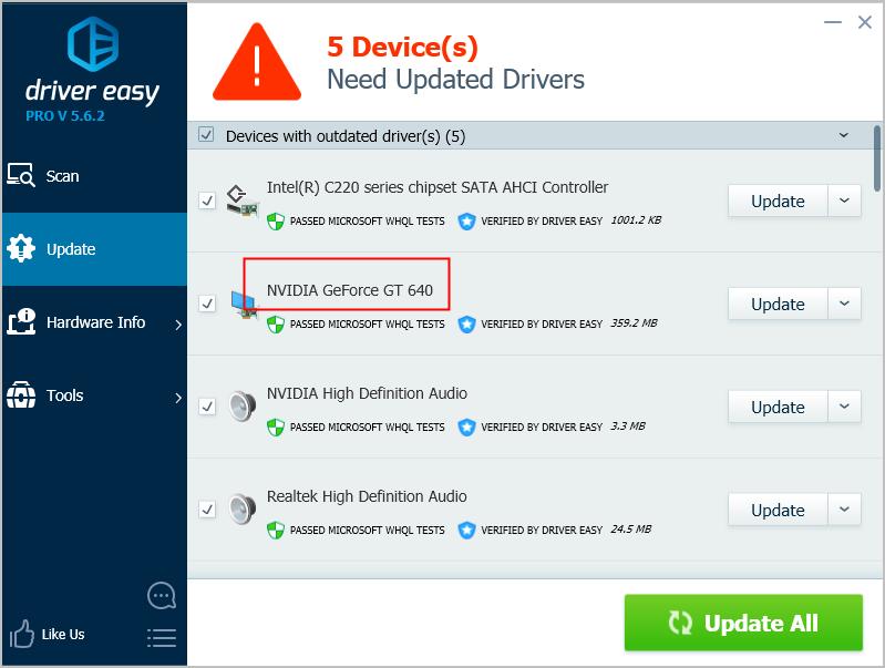 updating gpu drivers windows 10