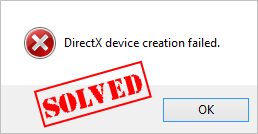 failed to create directx 12 device