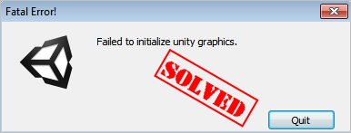 error unable to initialize unity engine android