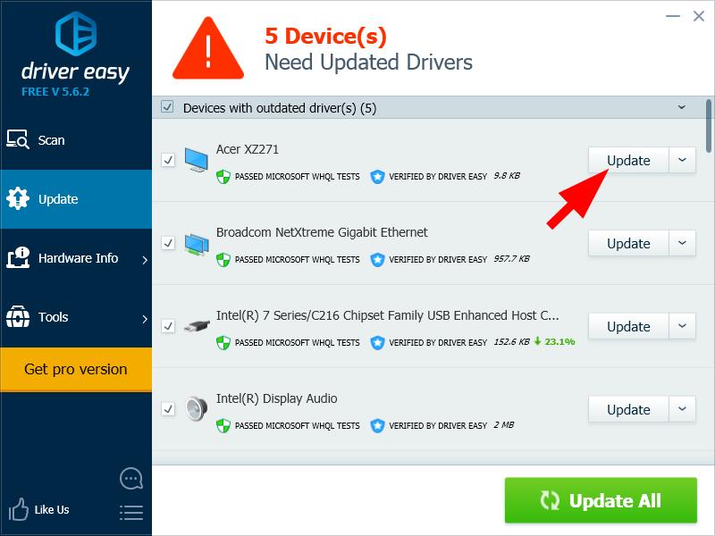 acer monitor drivers windows 10 verification