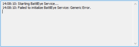 Не удалось инициализировать службу battleye driver load error 1243