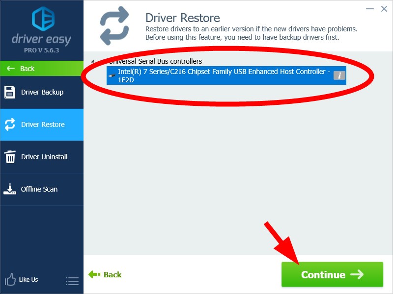 How to uninstall driver restore program