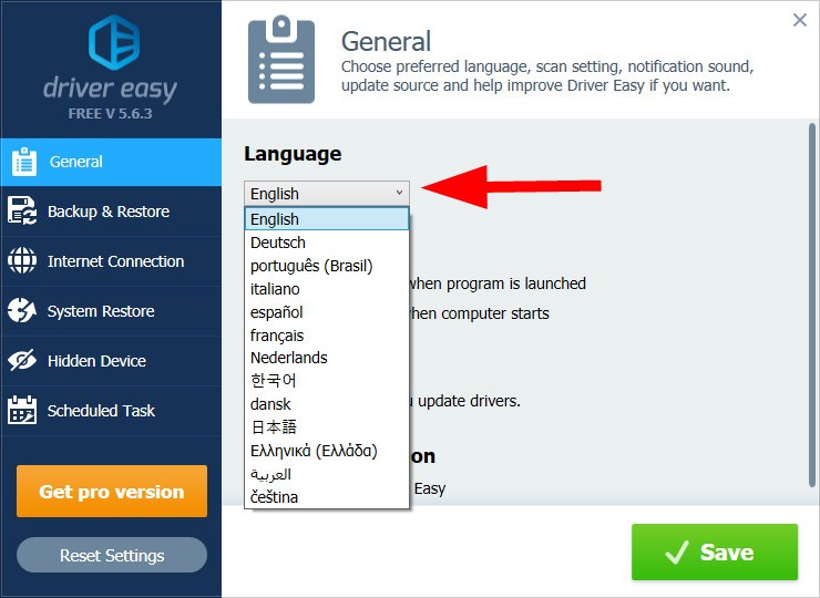 language you can change the display language of driver easy - how to change the language on fortnite to english