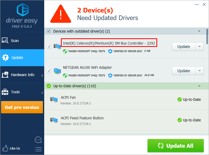intel sm bus controller driver download