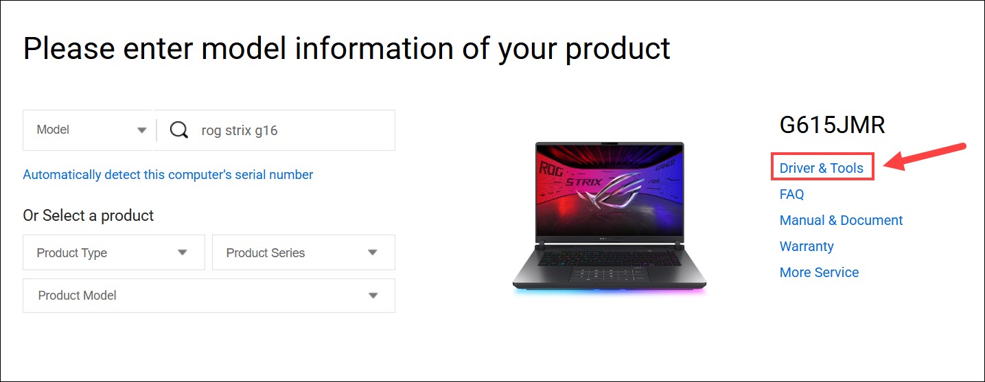download driver from asus website