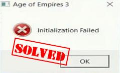 age of empires 3 complete collection initialization failed