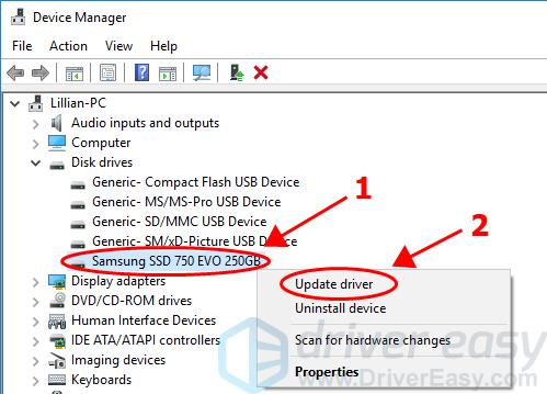 nvme controller driver windows 10