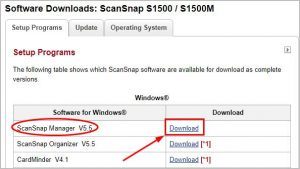 fujitsu scansnap s1500 software download windows 10