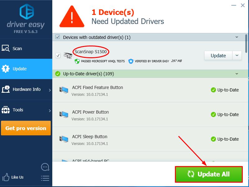 scansnap s1500 driver download