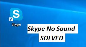 no sound in skype fix