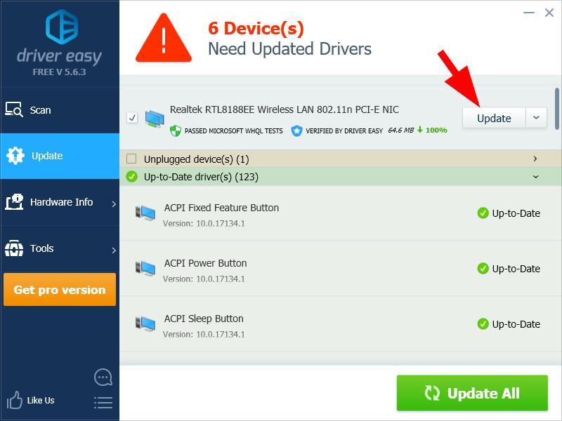 realtek rtl8188ee driver download windows 10