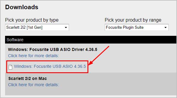 scarlett 2i2 driver windows 10 home