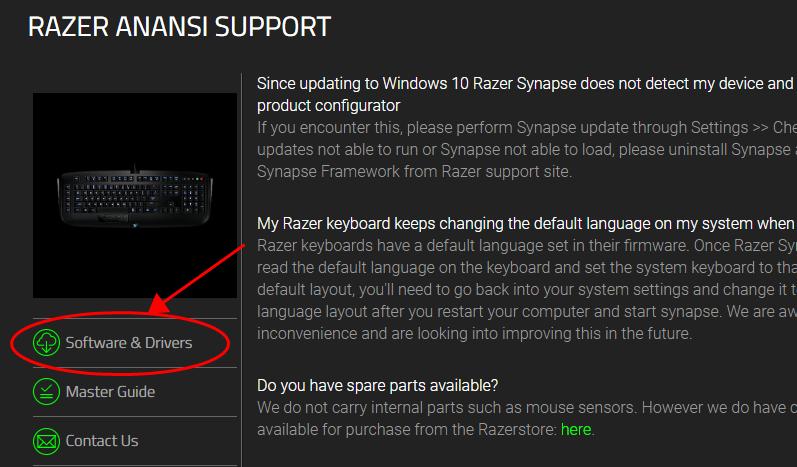 Razer USB devices Driver Download for Windows 10