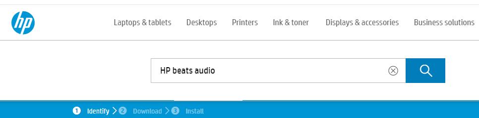 hp beats audio control panel download