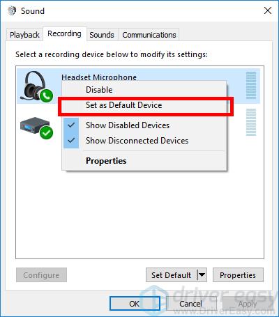 razor headset not detected for mic with hangouts