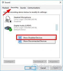 ps4 mic realtek hd audio manager headset mic not working