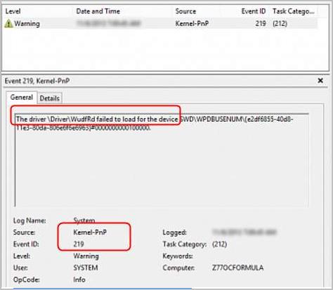 Сбой загрузки драйвера driver wudfrd для устройства root system 0001 windows 10
