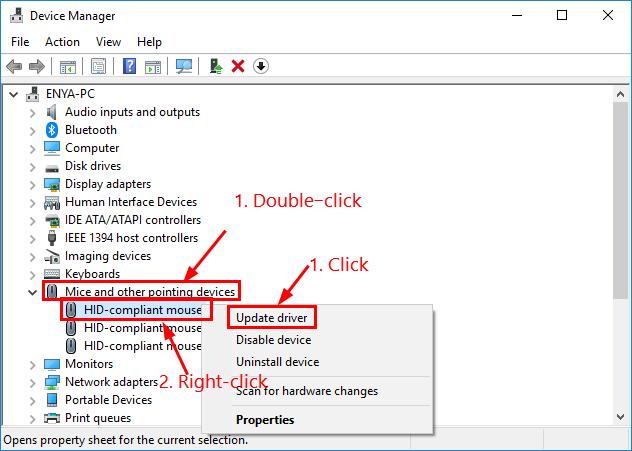 windows 10 mammoth mouse driver hid compliant