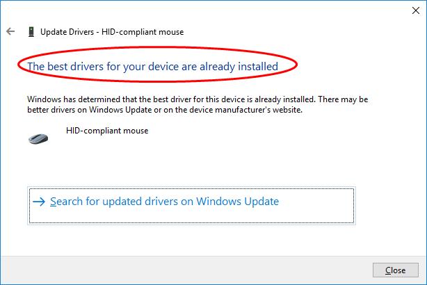 microsoft 3500 mouse windows 10 driver updates