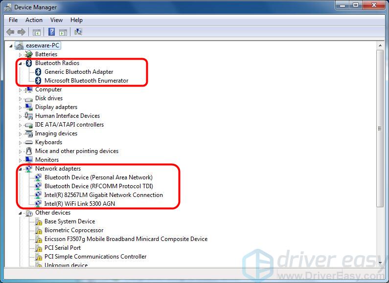 generic bluetooth driver windows 7 64