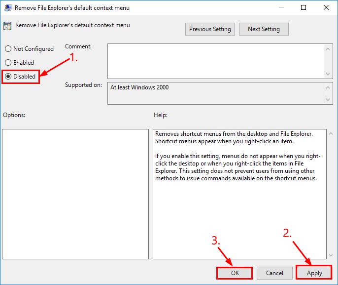 windows 7 right click not working