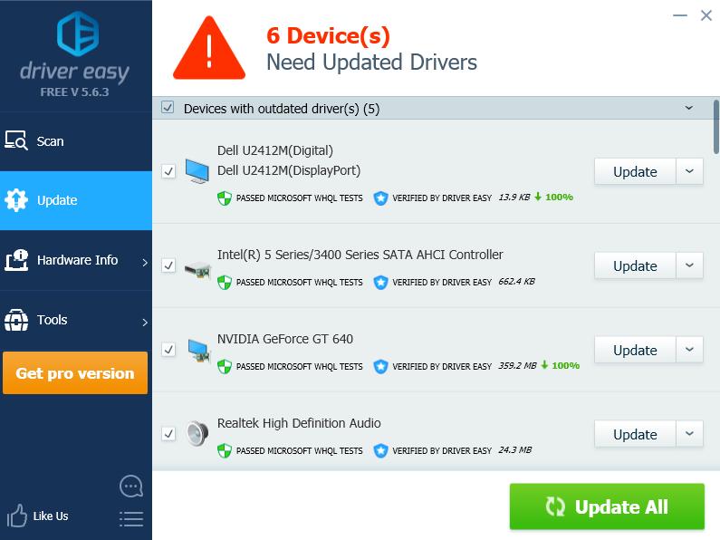 way to update all drivers for free