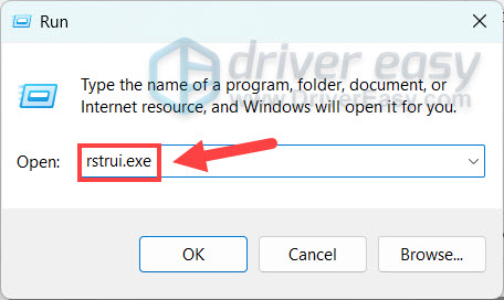 perform a system restore on windows 11