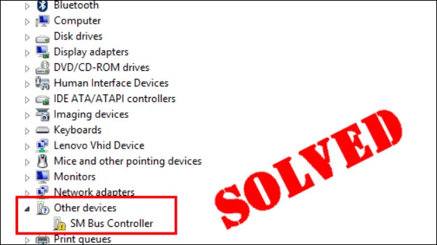 sm bus controller drvier update on windows