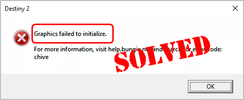 Destiny 2 Graphics Failed To Initialize Solved Driver Easy - roblox initialization error 4 2020