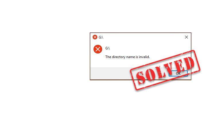 app-v error seu nome de diretório é inválido