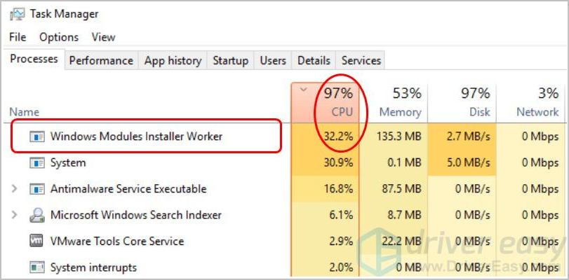 ¿Puedo finalizar el trabajador del instalador del módulo de Windows?