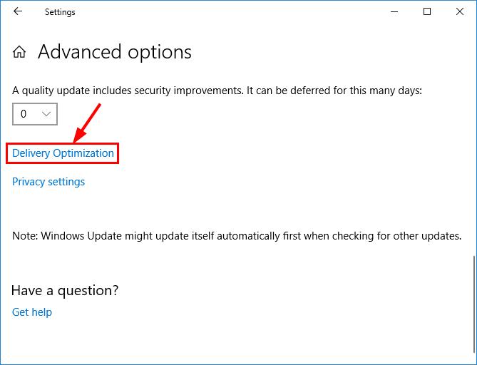 speed up windows 10 update