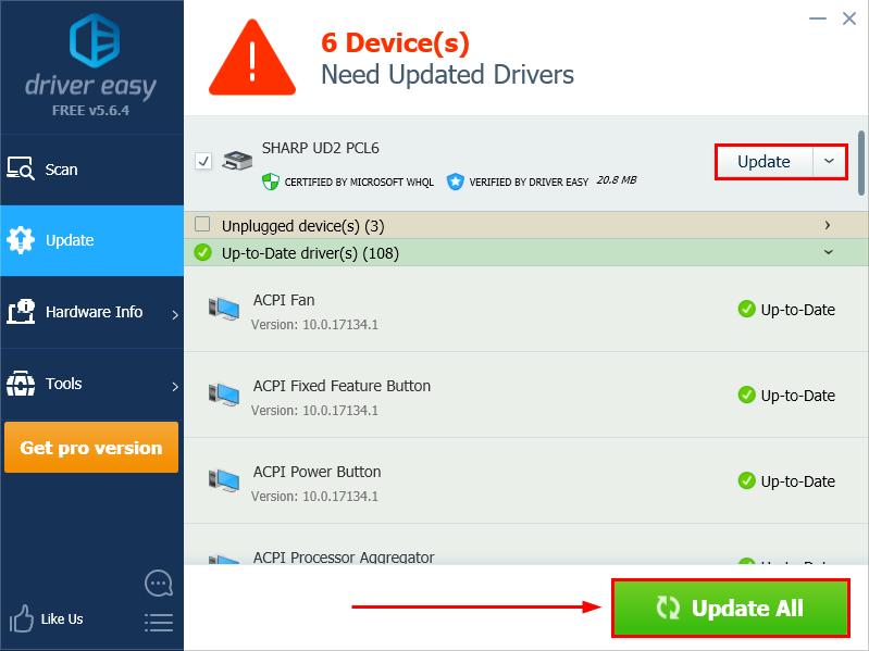 sharp printer driver synology