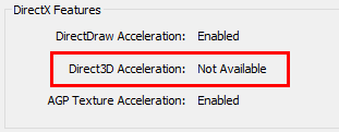 directx features niet beschikbaar vervanging windows 7