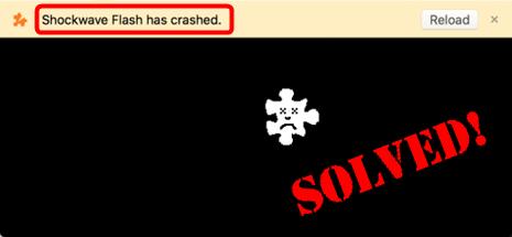 shockwave flash player crashing