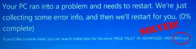 Solved: Ntfs.sys Failed Bsod Windows 10 - Driver Easy