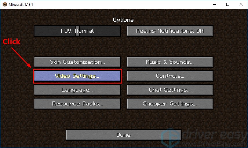 minecraft sound effects setting