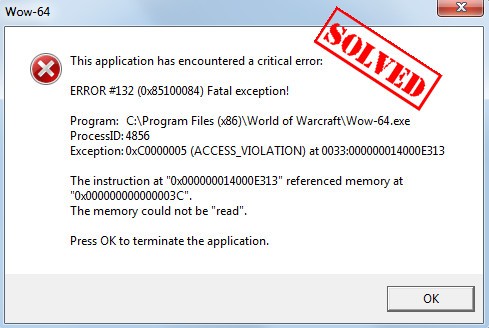 world of warcraft error 2