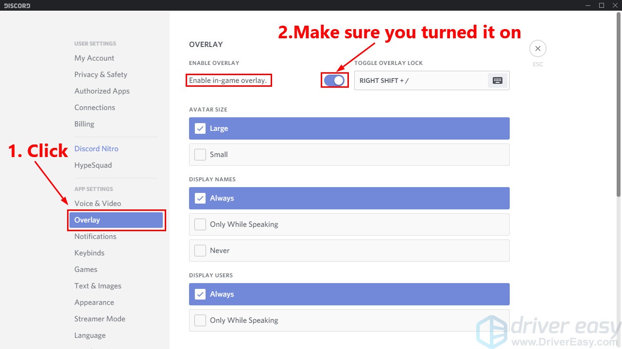 Solved Discord Overlay Not Working Quickly Easily Driver Easy