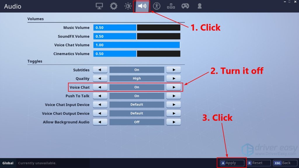 best audio settings for fortnite ps4