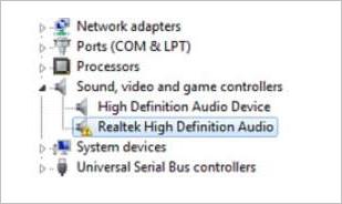 what is realtek high definition audio driver used for