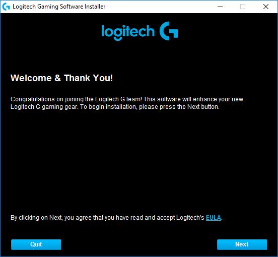 logitech gaming software windows 10