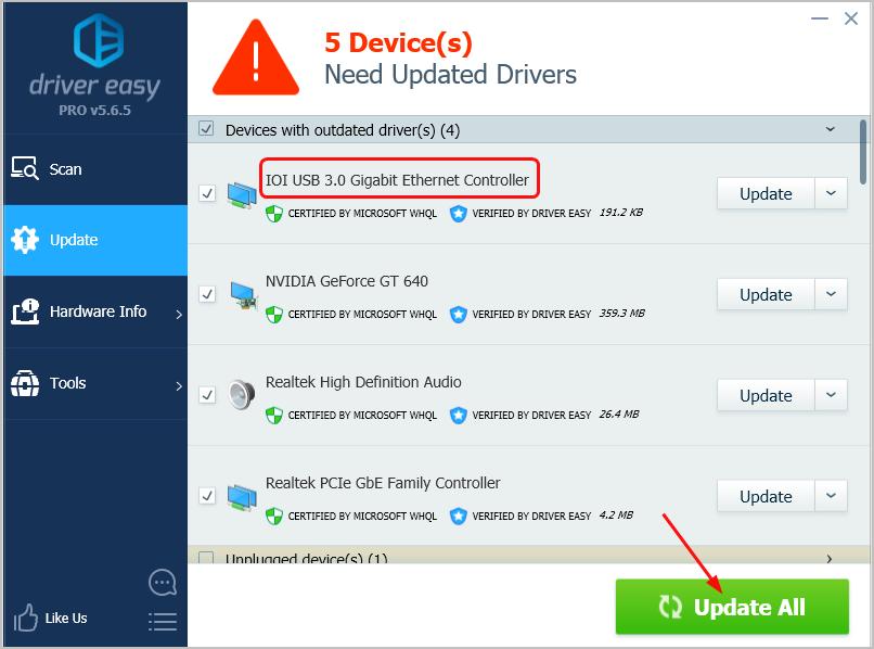 update usb drivers windows 10 hp