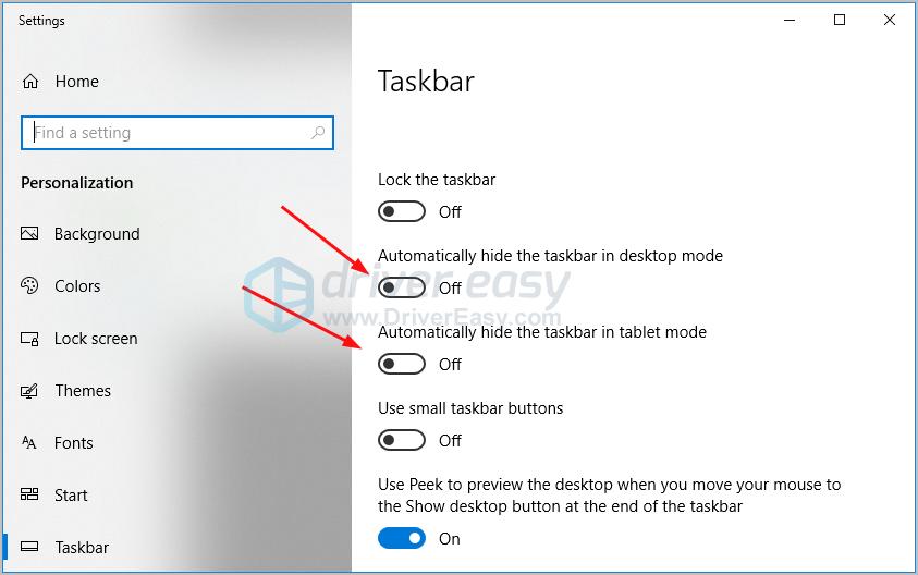 lost desktop taskbar windows 7